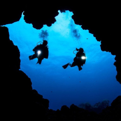 Cave Dive at Kokomo Private Island Fiji