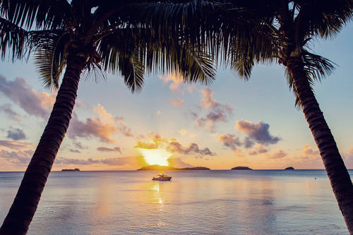 Sunset Cruise at Kokomo Private Island Fiji
